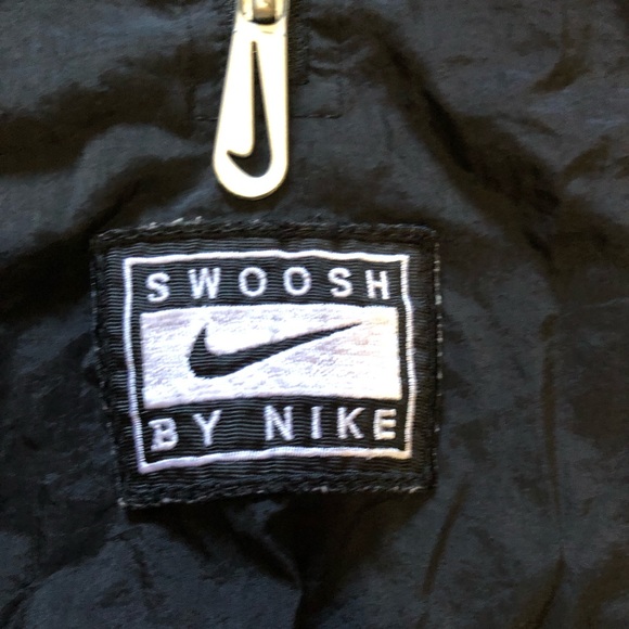 VINTAGE 90s Nike Royal blue BIG logo quarter zip jacket white label retro 1s - Picture 5 of 8